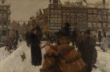 Le Pont Sigel près de la Paleisstraat à Amsterdam (George Hendrik Breitner) - Muzeo.com