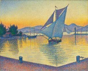 Le Port au soleil couchant (Paul Signac) - Muzeo.com