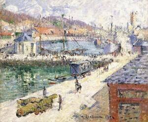 Le port de Fécamp (Gustave Loiseau) - Muzeo.com