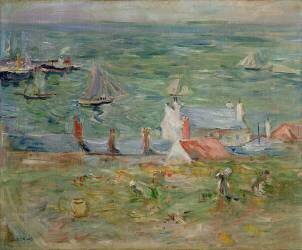 Le port de Gorey sur Jersey (Berthe Morisot) - Muzeo.com