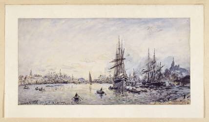 Le Port de Marseille (Johan Barthold Jongkind) - Muzeo.com