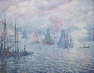 Le Port de Rotterdam ou La Vapeur (Paul Signac) - Muzeo.com