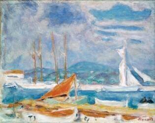 Le port de Saint-Tropez (Pierre Bonnard) - Muzeo.com