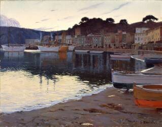 Le port de Soller III (Santiago Rusiñol) - Muzeo.com