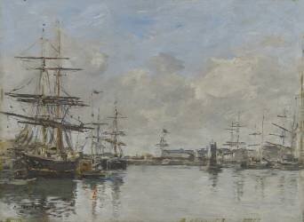 Le port du Havre (Eugène Boudin) - Muzeo.com