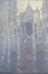 Le portail de la cathédrale de Rouen dans la lumière du matin (Claude Monet) - Muzeo.com