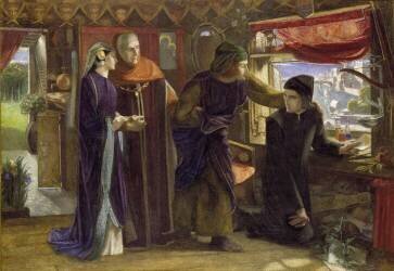 Le premier anniversaire de la mort de Béatrice (Dante Gabriel Rossetti) - Muzeo.com