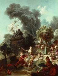Le Progrès de l'Amour : l'Amant Couronné (Jean-Honoré Fragonard) - Muzeo.com