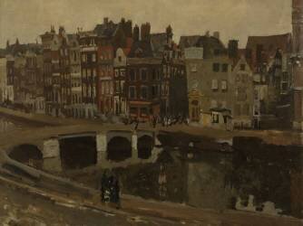 Le Rokin à Amsterdam (George Hendrik Breitner) - Muzeo.com