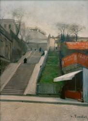 Le Sacré-Coeur en construction (Santiago Rusiñol) - Muzeo.com