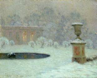 Le Trianon sous la neige (Henri Le Sidaner) - Muzeo.com