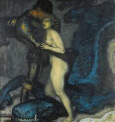 Le tueur de dragons (Franz von Stuck) - Muzeo.com