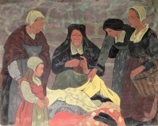 Le vendeur de tissus (Paul Serusier) - Muzeo.com