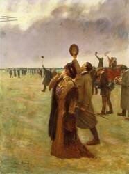 Le vol du biplan Wright (Jean Béraud) - Muzeo.com