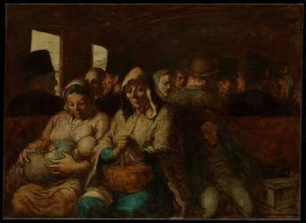 Le Wagon de troisième classe (Honoré Daumier) - Muzeo.com