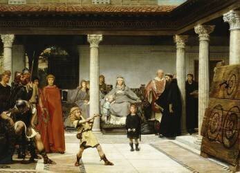 L'Education des enfants de Clovis (Lawrence Alma-Tadema) - Muzeo.com