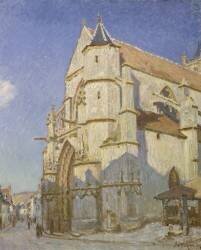 L'Eglise de Moret (Le soir) (Alfred Sisley) - Muzeo.com