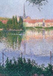 L'Île à Lucas près de Les Andelys (Paul Signac) - Muzeo.com