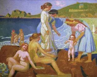 Les baigneurs de Perros-Guirec (Maurice Denis) - Muzeo.com