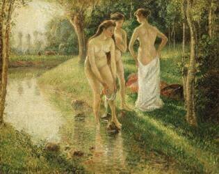 Les baigneuses (Camille Pissarro) - Muzeo.com