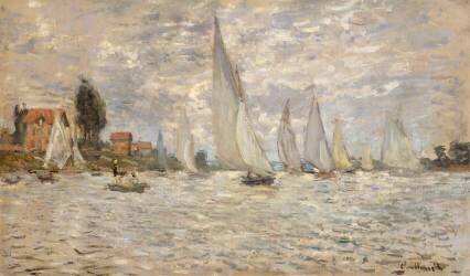 Les Barques. Régates à Argenteuil (Claude Monet) - Muzeo.com