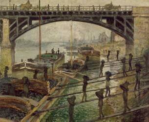 Les Déchargeurs de charbon (Claude Monet) - Muzeo.com