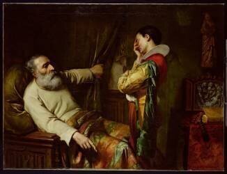 Les derniers moments de Christophe Colomb (Claudius Jacquand) - Muzeo.com