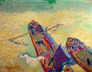 Les deux péniches, 1906 (André Derain) - Muzeo.com