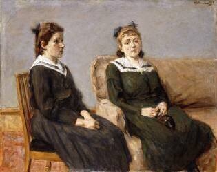 Les deux sœurs Leder (Max Liebermann) - Muzeo.com