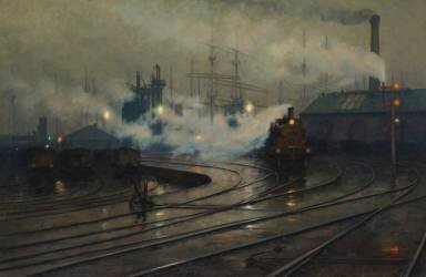 Les docks de Cardiff (Lionel Walden) - Muzeo.com