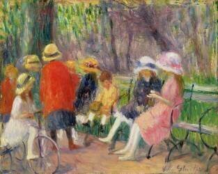 Les enfants dans le parc (William James Glackens) - Muzeo.com