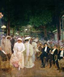 Les jardins de Paris (Jean Béraud) - Muzeo.com