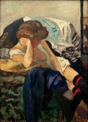 Les jarretières rouges (Pierre Bonnard) - Muzeo.com