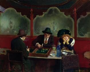 Les joueurs de backgammon (Jean Béraud) - Muzeo.com