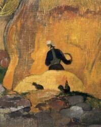 Les meules jaunes ou La moisson blonde (Paul Gauguin) - Muzeo.com