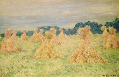 Les petites meules de foin (Claude Monet) - Muzeo.com