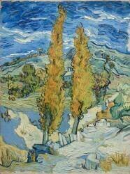 Les peupliers à Saint-Rémy (Vincent van Gogh) - Muzeo.com