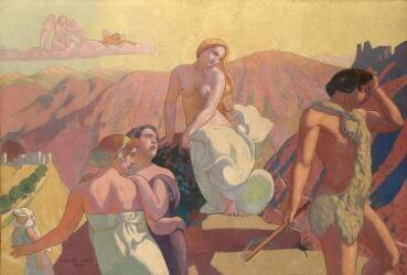 Les proches de Psyché lui font leurs adieux au sommet d'une montagne (Maurice Denis) - Muzeo.com
