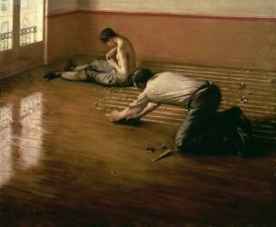 Les Raboteurs de parquet, version 1876 (Gustave Caillebotte) - Muzeo.com