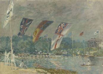 Les régates à Molesey (Alfred Sisley) - Muzeo.com