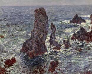 Les rochers de Belle-Ile (Claude Monet) - Muzeo.com