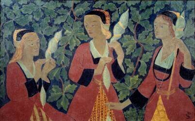Les trois fileuses (Paul Serusier) - Muzeo.com