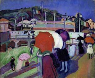 Les trois ombrelles (Raoul Dufy) - Muzeo.com