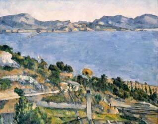 L'Estaque - Vue du Golfe de Marseille (Paul Cézanne) - Muzeo.com