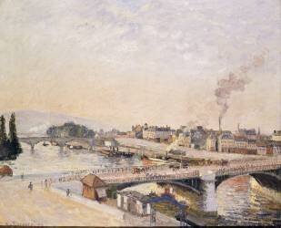 Lever de soleil sur Rouen (Camille Pissarro) - Muzeo.com