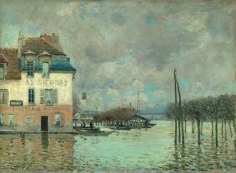 L'Inondation à Port-Marly (Alfred Sisley) - Muzeo.com