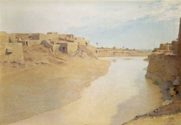 L'Oued M'sila après la pluie (Etienne Dinet) - Muzeo.com