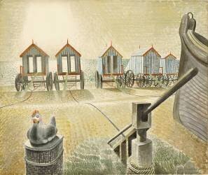 Machines de bain d'Aldeburgh (Eric Ravilious) - Muzeo.com