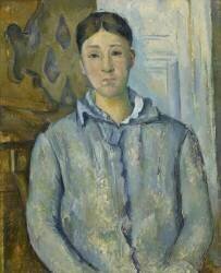 Madame Cézanne en bleu (Paul Cézanne) - Muzeo.com