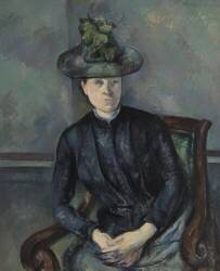 Madame Cezanne avec un chapeau vert (Paul Cézanne) - Muzeo.com